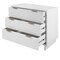 Manhattan Comfort Granville 38.18 Standard Dresser in White DR-5011 - alternate 9